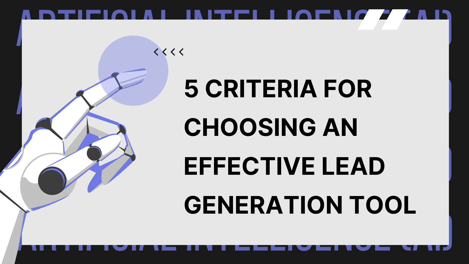 Lead generation tool