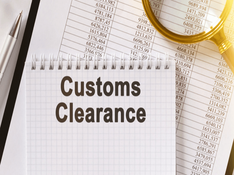 customs clearance completed