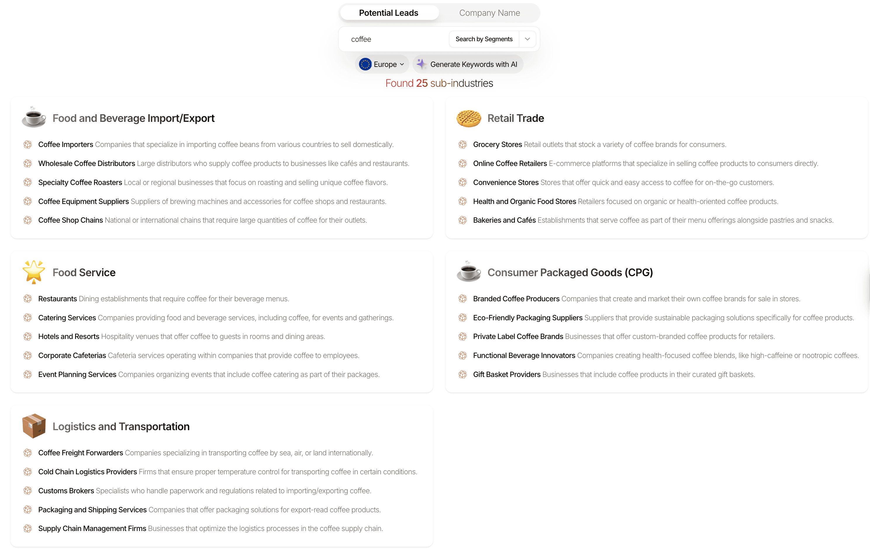 Công cụ tìm kiếm khách hàng tiềm năng